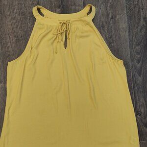 Cabi Sleeveless Lemon Yellow Top
